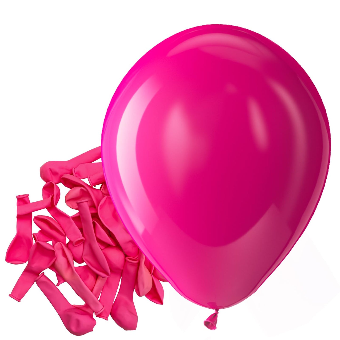 Bezente Hot Pink Latex Party Balloons - 150 Pack 5 Inch Matte Small Pink Helium Balloons For Wedding Baby Shower Valentine'S Day