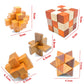 Guaishou Brain Teasers With The Puzzles 21Pcs Unlock Interlock Game Iq Test Toy 3D Wooden And Metal For Party Favor Kids Adults Challenge