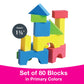 Edushape Educolor Building Blocks, 80 Piece, (716576)