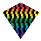 25 Inch Cubes Colormax Nylon Diamond Kite With Line & Winder/Handle By X-Kites