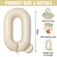 Cream Q Letter Balloons,40 Inch Letter Q Balloon Beige,A To Z Alphabet Mylar Helium Custom Letter Balloon For Birthday Baby Show