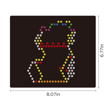 Refill Templates 20Pcs Festival Theme For Magic Led Panel Light Up Board Accessories 4+