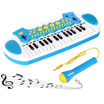 Love&Mini Piano Toy Keyboard for Kids - Baby Girls Toys with 31 Keys and Microphone Musical Instrument Birthday Gift for 3+ Year