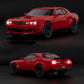 Ymhat Toy Cars 1/32 Dodge Challenger Die Cast Metal Toy Cars Hellcat Toy Car With Sound And Light Pull Back Hellcat Car For 3+ Y