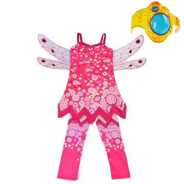 Lito Angels Mia Toddler Girls Costume Fairy Fancy Dress Up Halloween Party Outfit W-Wings, Pants & Armband Bracelet