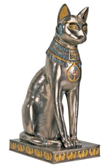 Egyptian Bronze Bastet Collectible Figurine