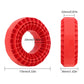 INJORA Silicone Rubber Insert Foam Fit - 1.9'' Wheel Tires 118-122mm Foam Fit for 1/10 RC Crawler(Red)