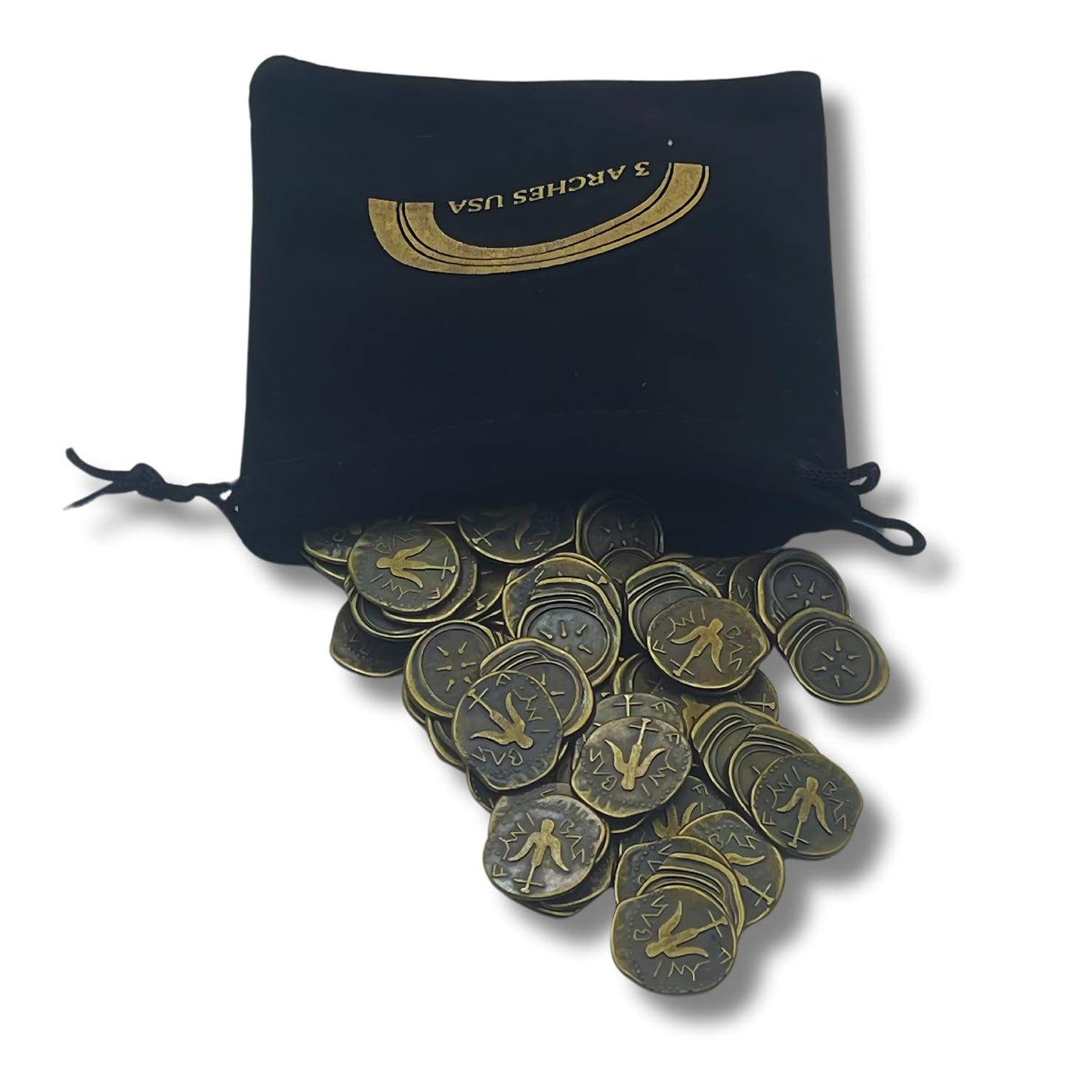 3 Arches Usa Widow'S Mite Coin Reproductions (100 Pack) - Biblical Story Of Jesus & The Poor Widow'S Mite Bronze Coins With Anch