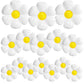 16 Pcs Daisy Flower Balloons,White Flower Aluminum Foil Balloons For Birthday Baby Shower Wedding Anniversary Groovy Flower Them
