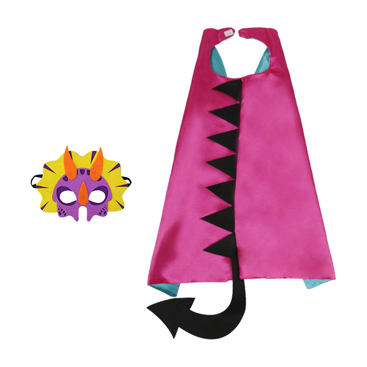 SECRET DESIRE Dinosaur Costume Cape Mask Cosplay Accessories for Mardi Gras Role Play Style A|Clothing Shoes & Accessories|Costu