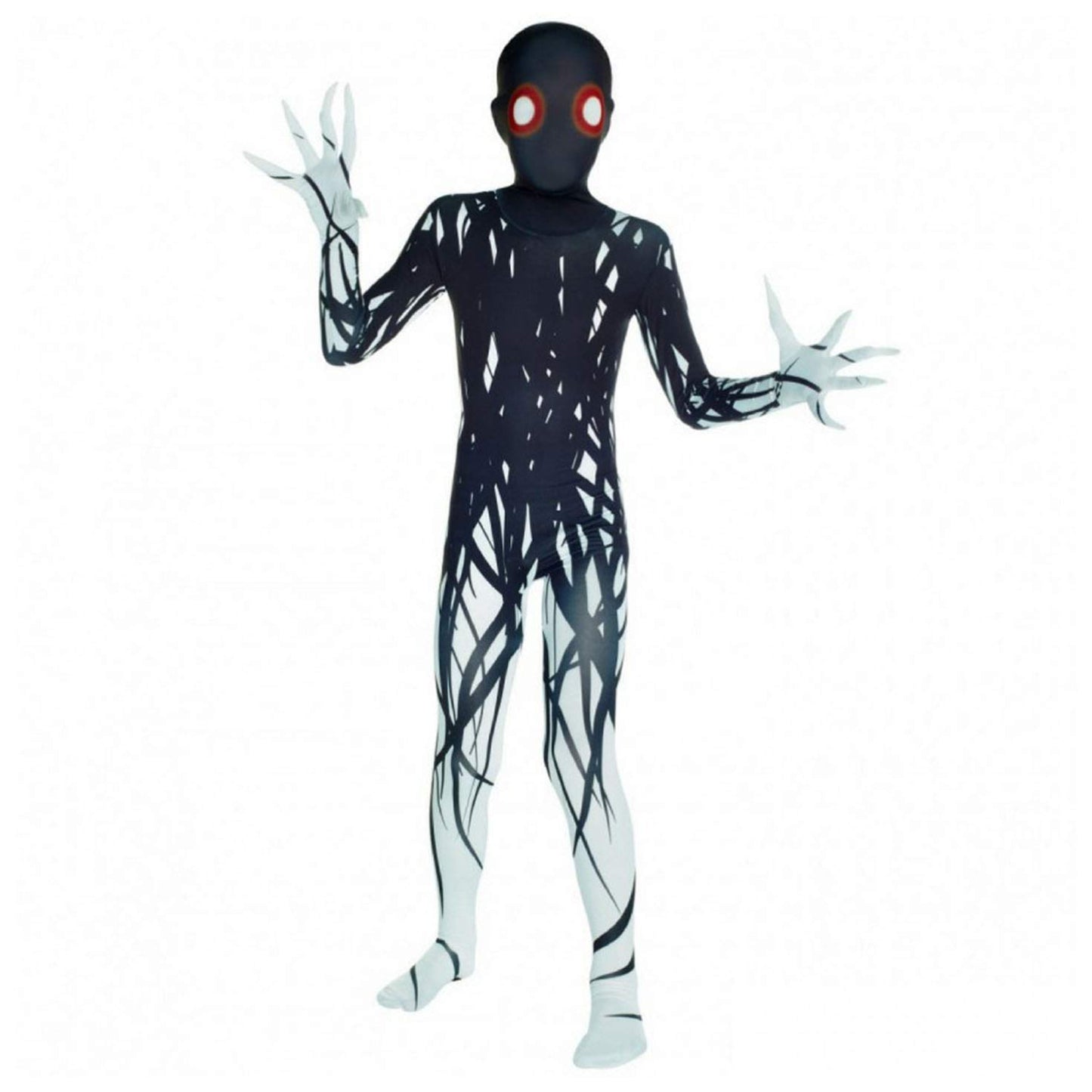 Morphsuits Zalgo Costume Kids, Shadow Demon Costume Kids, Scary Costume For Kids, Scary Boys Halloween Costume, Scary Suit L
