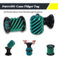 Impossible Cone (3PCS)  3D Printed Spiral Cone Fidget Toy  Impossible Pyramid Passthrough Sculpture  Mini Stress Relief Desktop Decorations Toy for Kids mature-themed Gift (Laser Blue Green)