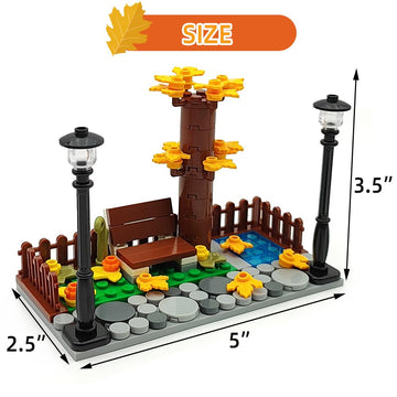 Zhx Cherry Blossom Tree Building Block Sets,Sakura Bonsai Scenenry Garden Accessories Building Bricks Toy Trees Flowers Diy Plan