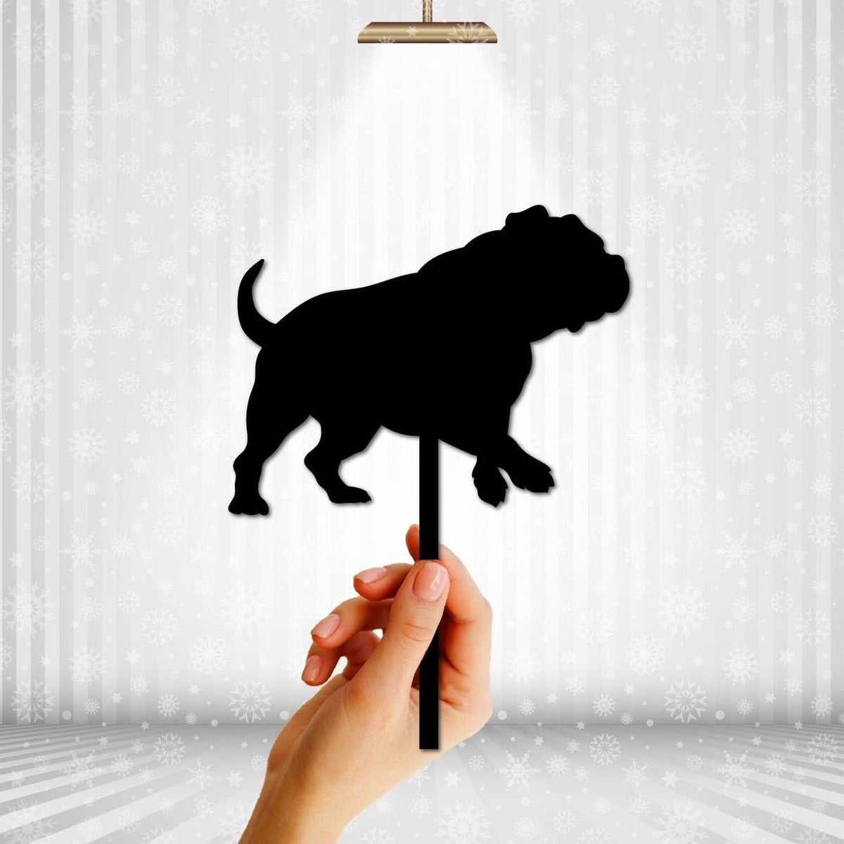 Pet Dog Cake Topper Black