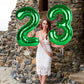 Number 3 Balloon Dark Green 40 Inch, 3Rd 3 Years Old 13 30 Birthday Decorations For Boy, Three Rex Birthday Party Decorations,Gr