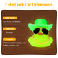 Wonuu Noctilucous Rubber Duck Green Glowing Rubber Ducks With Sunglasses Necklace Cowboy Hat, No Electricity, Diamond Sunglasses