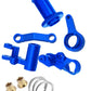 hopsupRC Aluminum Steering Bellcranks Servo Saver Upgrades Part for 1/10 Slash/Rustler/Stampede/Hoss 4x4 VXL 4wd,Drag Link Set w