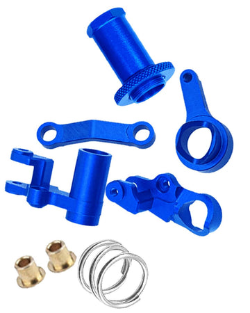 hopsupRC Aluminum Steering Bellcranks Servo Saver Upgrades Part for 1/10 Slash/Rustler/Stampede/Hoss 4x4 VXL 4wd,Drag Link Set w
