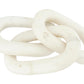 Bloomingville 13'L Decorative Marble Chain Link Figurine, White