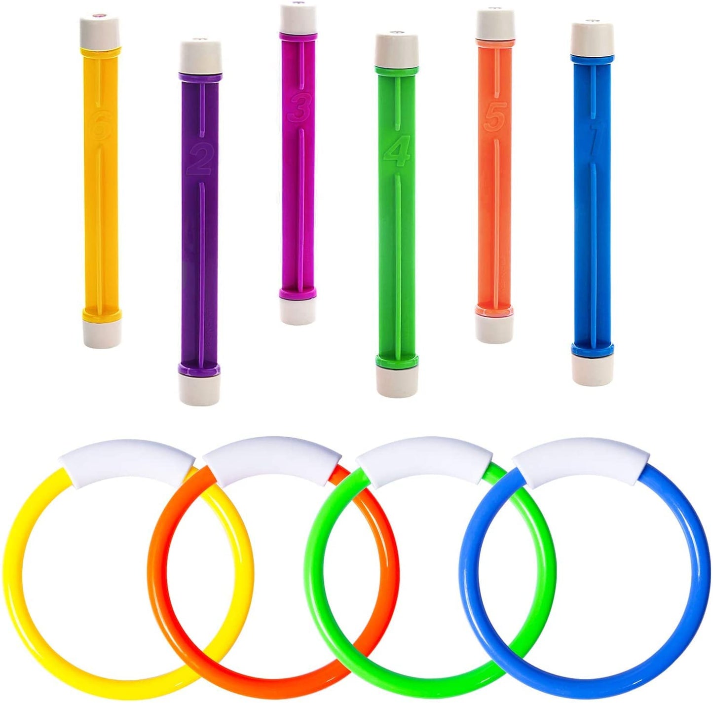 Underwater Pool Toys For Kids Ages 4-8, Summer Training Swim Pool Diving Toys Gift Set, Swimming Pool Toys For Kids Ages 8-12 For Fun Water Toys Games