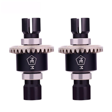 Mesimsple 2Pcs Alum Front Rear Differential Diff Gear For Mjx Hyper Go 1/16 H16207 16208 16209 16210 H16 1/14 14301 14302 14209