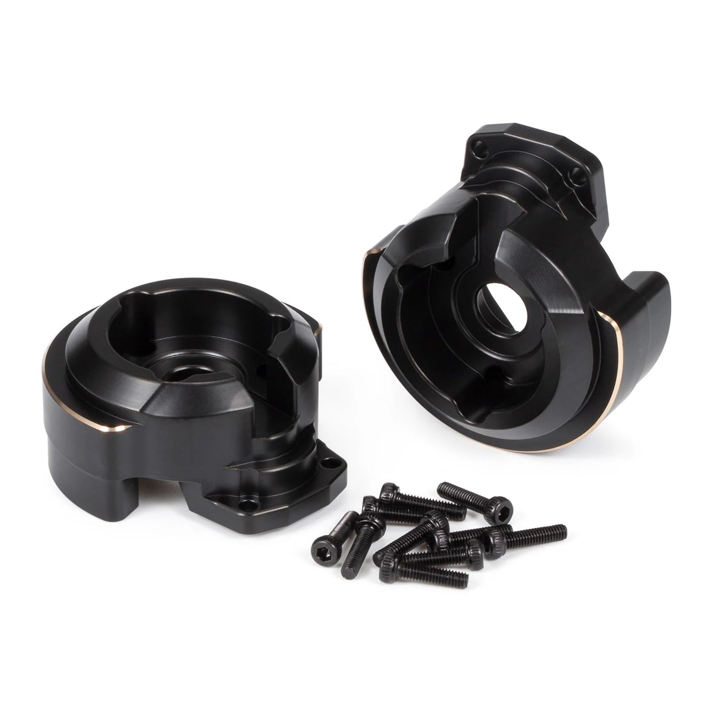 CobraCrawler Brass Portal Rear Cover Weights for 1/10 RC Crawler - Front Axle, Model B88489, Small Size, Lower COG