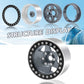 OGRC 4PCS rc 1.9 Beadlock Wheels 12 Hex Wheel Hubs for Traxxas TRX4 TRX6 Redcat GEN7 GEN8 Rc4wd D90 Axial SCX10 SCX10 II 90046 S