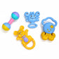 Toytales Baby Rattle & Teether Toys Set (4 Pcs) | Sensory Rattle Toys For Toddlers | Teething Toys For Babies | Gift For Baby Bo