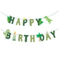 Tmppdeco Dinosaur Birthday Banner And Balloons Kit - Dinosaur Happy Birthday Sign, Dinosaur Theme Party Banners