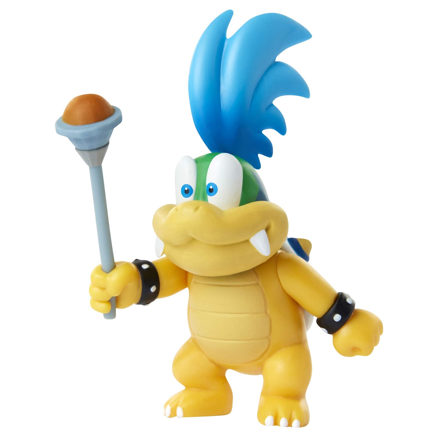 Super Mario Action Figure Larry Koopa Collectible Toy, 2.5 Inch, Plastic, Blue Yellow, Model 38630-4L-RF1