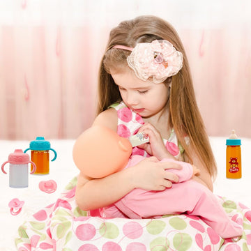 Baby Doll Bottle Accessories Toys Baby Doll Magic Bottles Playset Disappearing Bottles With Pacifier For Little Girls (Small Set(For 8-12' Doll))