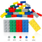 Ekuzi Building Bricks 121 Pieces 2X4 Multi-Color Building Block, Compatible With Classic Building Block, Creative Building Block Toys For Kids(Grey,Green,Red,Yellow,Blue)