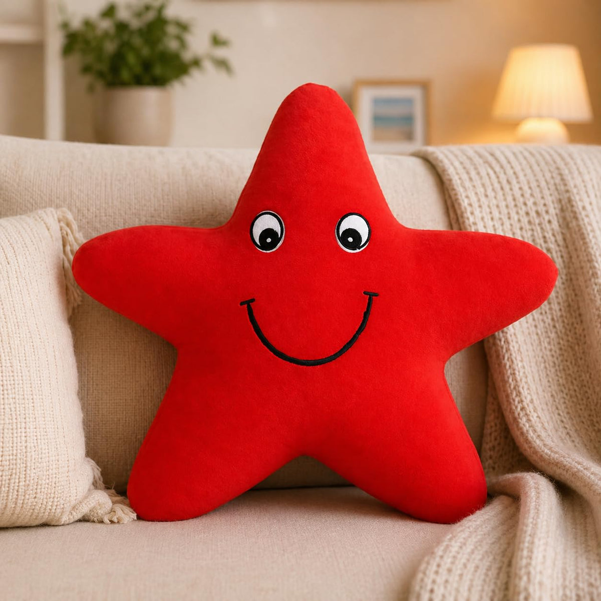 Goldenhub Teddy Red Star Fish Stuffed Plush Toys for Kids