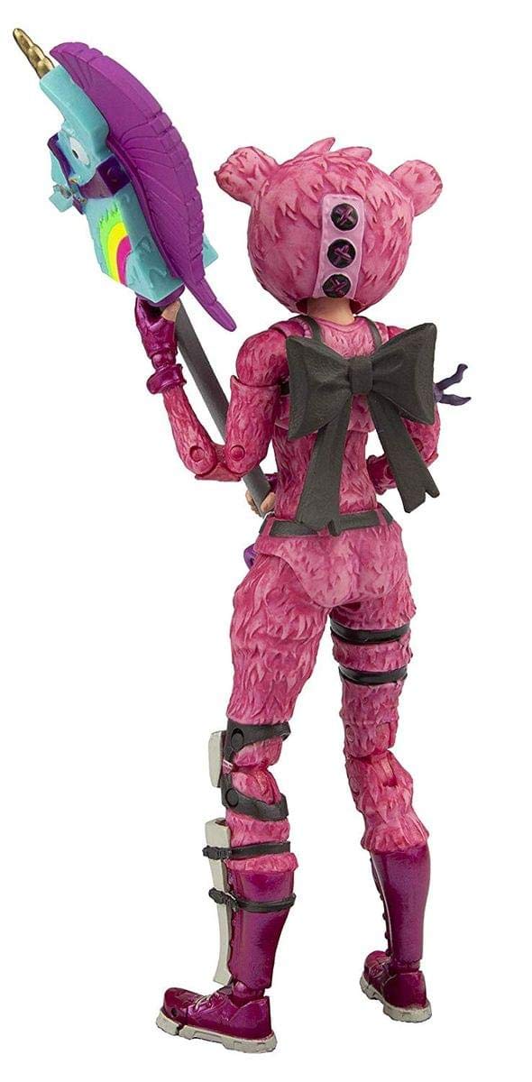 McFarlane Toys Fortnite Cuddle Team Leader Action Figure, 7 inch, Plastic, Pink/Blue/White/Purple, Model MCF10601-5
