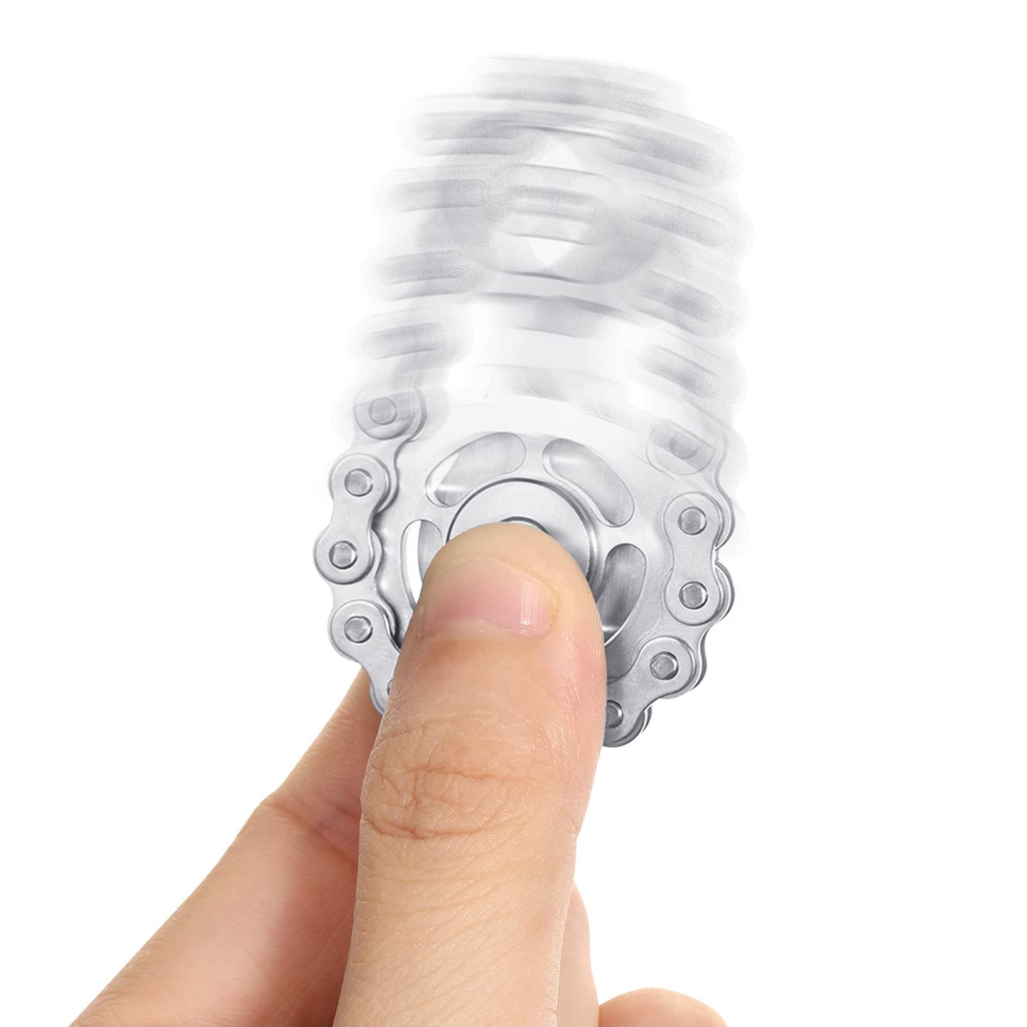 Gatwey Sprockets Chain Fidget Toys Metal Sensory Bike Chain Gears Fidgets Spinner For Adults Edc Novelty Toy Pack Pocket Size For Anxiety Relieve Boredom Adhd Autism (Gold Plating Sprockets)
