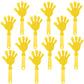 Zcysrlqin 12 Pcs Sunburst Yellow Hand Clappers 7.5 Inch Clappers Noisemakers Noise Makers Party Favors Plastic Clapper Sporting