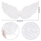 Angel Wings And Halo, Angel Costume Accessories White Fairy For Halloween Outfit, Christmas Eve