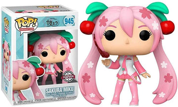Funko Vocaloid Pop! Animation Hatsune Miku (Cherry Blossom) Vinyl Figure Hot Topic Exclusive Multi None