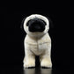 Zhongxin Made Simulation Pug Plush Toy - Realistic Brown Pug Stuffed Animal 12Inch, Cute Dog Puppy Plushie Toy, Unique Plush Gift Collection For Kids