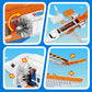 Hogokids City Passenger Airplane Building Set - 711 Pcs Stem 3 In 1 Airport Passenger Plane Building Block Toy With Baggage Truck Radar Tower Shuttle Bus For Boys Girls Kids Adults 6 7 8 9+ Years Old
