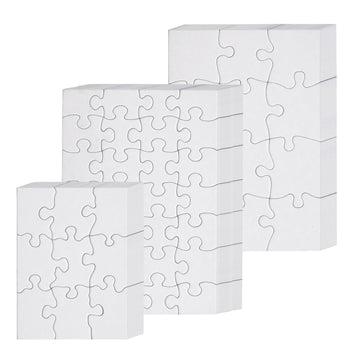 Maitys 72 Sheets Blank Puzzles to Draw on 5.5 x 8 Inch, 5.5 x 4 Inch Color Your Own Puzzle Pieces for DIY Activities, Arts & Cra
