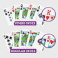 Copag 1546 Neoteric Design 100% Plastic Playing Cards, Poker Size (Standard) Yellow/Pink/Blue Double Deck Set (Regular Index)