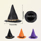 12pcs Plastic Miniature Witch Hats, Mini Small Wizard Hat Ornament Tiny Halloween Dollhouse Miniatures for Haunted House Decor D