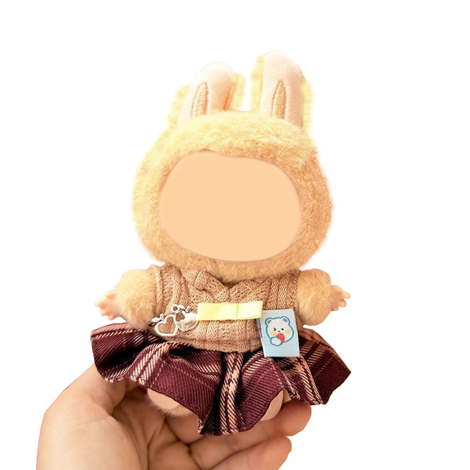 QIUTIMIY Clothes for Doll 17cm Doll Clothes Doll Clothes enhanced Doll Outfit with Accessories-Birthday White Swing(NO Doll Included)