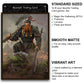 Fantasy North - Dhurigan - The Goblin Foe - 100 Smooth Matte Tcg Trading Card Sleeves - Fits Magic Mtg Commander Pokemon And Oth