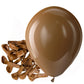 Bezente Brown Balloons Latex Party Balloons - 150 Pack 5 Inch Matte Small Coffee Brown Helium Balloons For Birthday Baby Shower