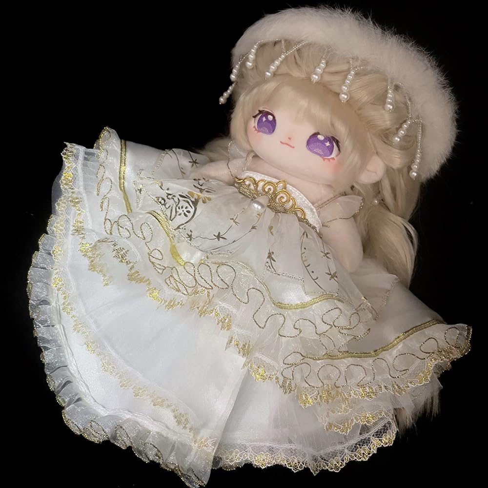 Niannyyhouse 20Cm Plush Doll Clothes Dresses Sailor Outfit 8In Doll Dressup (B)
