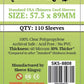 Sleeve Kings Robinson Crusoe Compatible Sleeve Bundle - Clear (8808 X 2 + 8803 X 1)