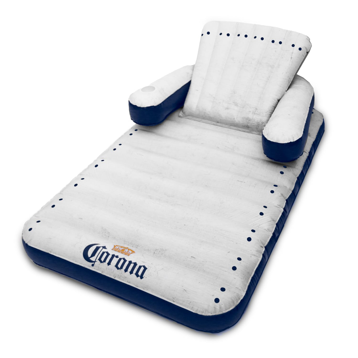 Corona Adirondack Pool Chair Float - Back, Leg, & Arm Rests, And Cup Holder - Pool Floating Chair For Adults
