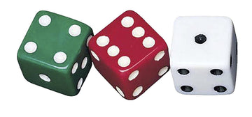 School Smart Dotted Dice Set - Assorted Colors - Set of 36, 089918, Assorted Size